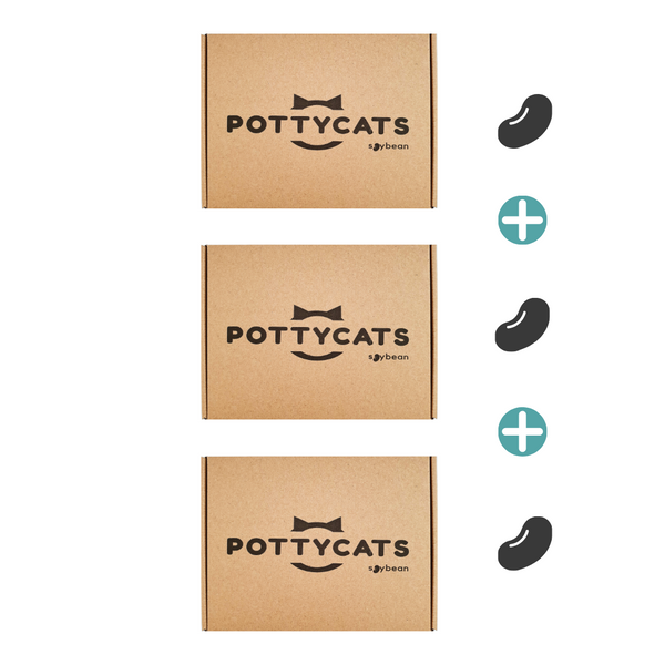 Pottycats natural cat litter in Original soya/tofu