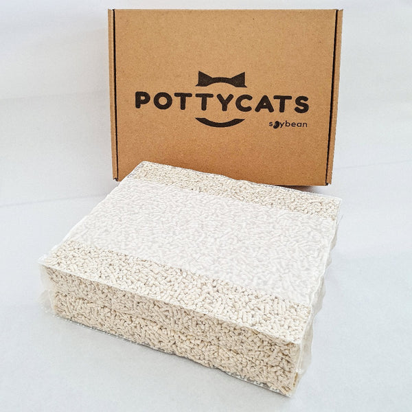 Pottycats natural cat litter in Original soya/tofu