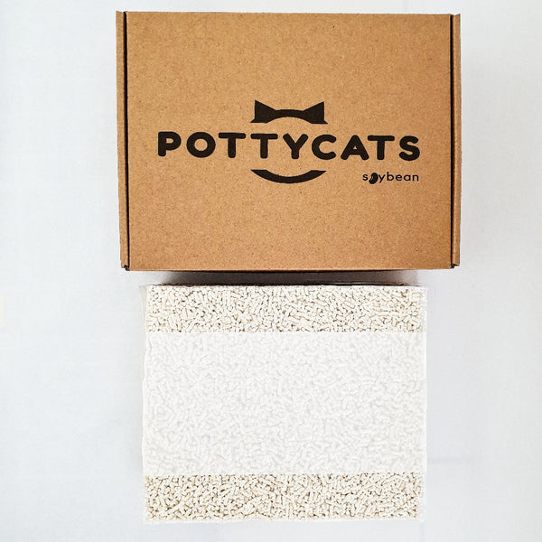 Pottycats natural cat litter in Original soya/tofu