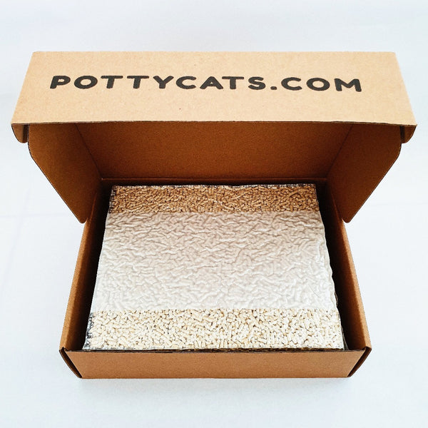 Pottycats natural cat litter in Original soya/tofu