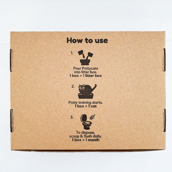 Pottycats natural cat litter in Charcoal