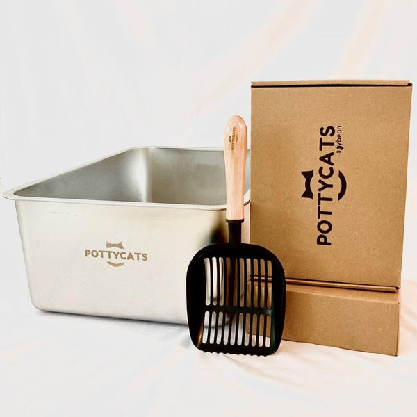PottyBox stainless steel cat litter box