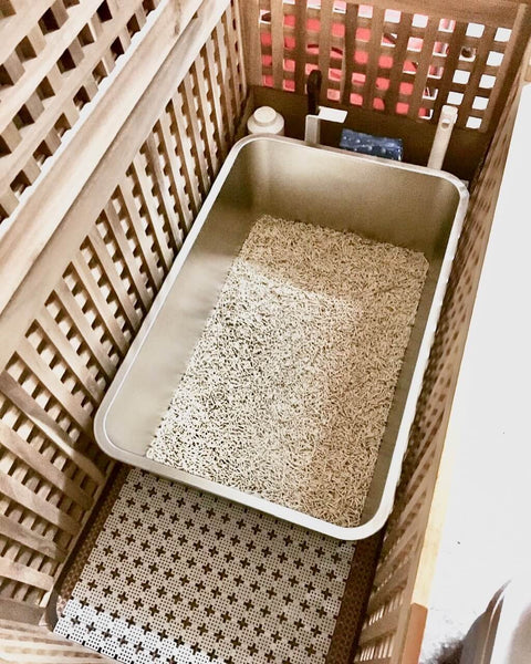 Pottybox stainless steel large cat litter box