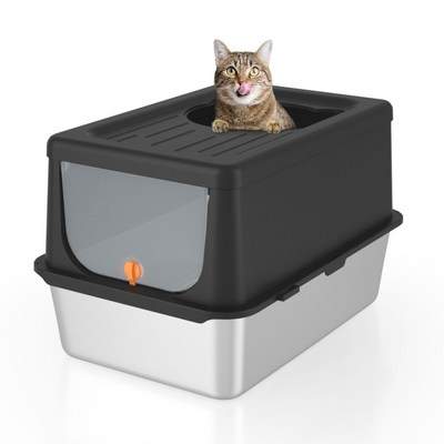 close cover cat litter box
