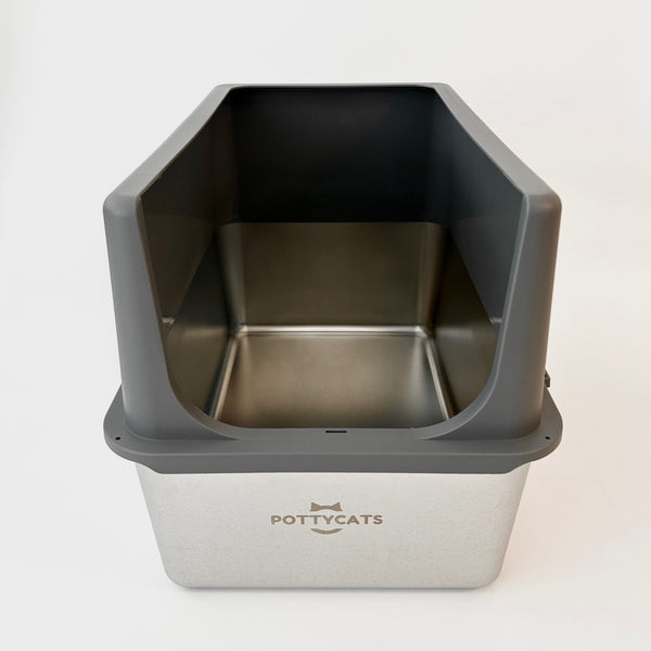 PottyBox - JUMBO Stainless Steel Cat Litter Box