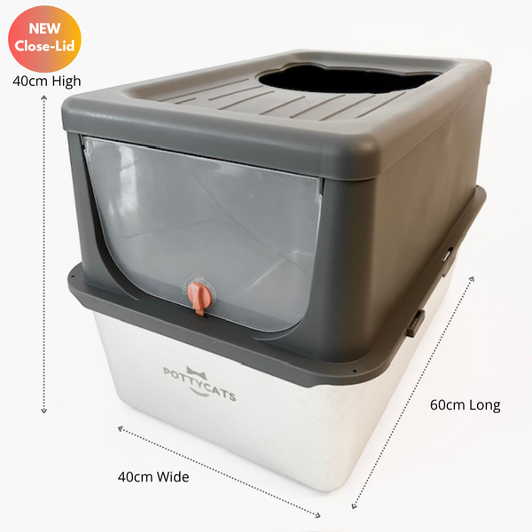 PottyBox - JUMBO Stainless Steel Cat Litter Box
