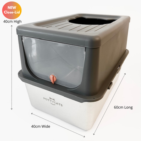 PottyBox - JUMBO Stainless Steel Cat Litter Box