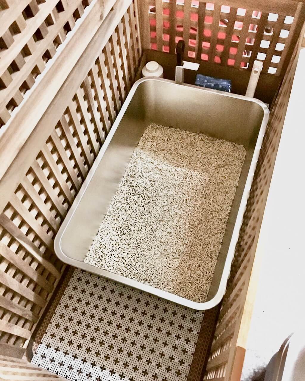 Pottybox stainless steel large cat litter box